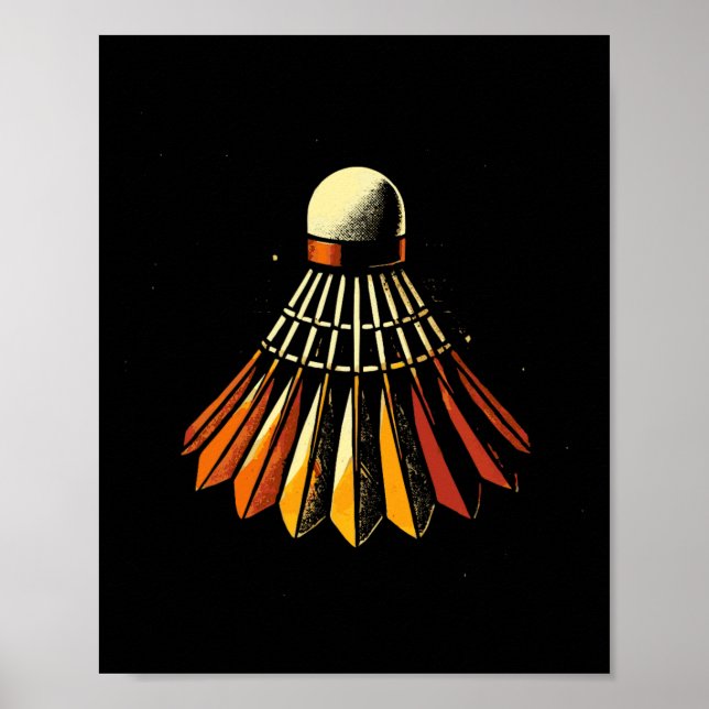 Shuttle Badminton Player Poster (Framsidan)