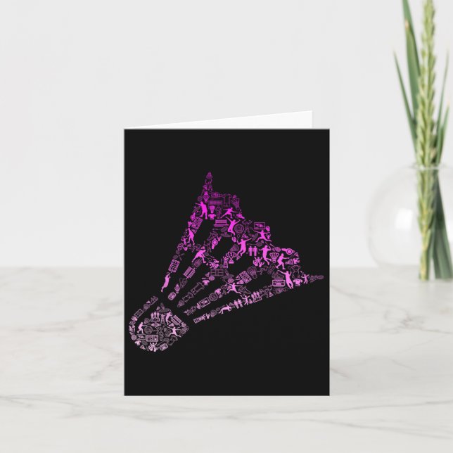 Shuttle Badminton Player Shirt Womens Badminton Kort (Framsida)