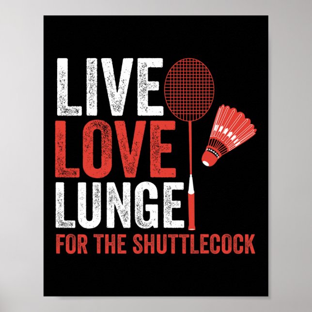 Shuttle Badminton Poster (Framsidan)