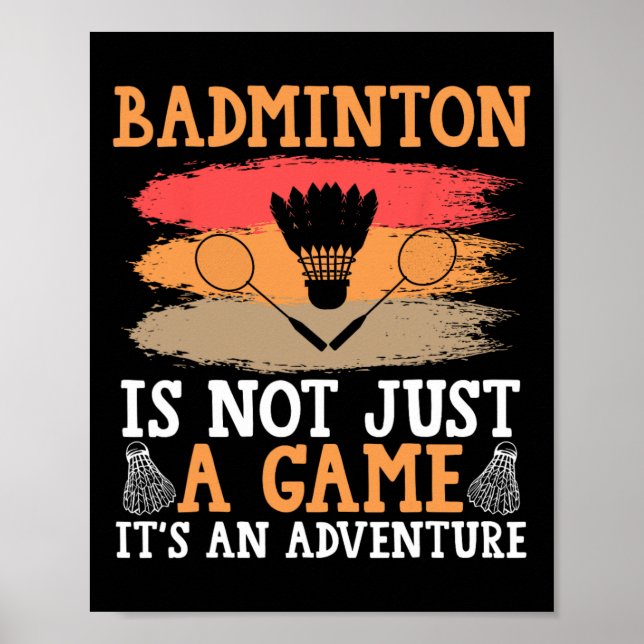 Shuttle Badminton Poster (Framsidan)
