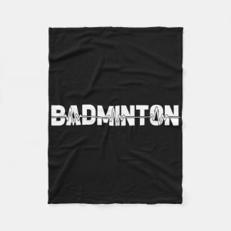 Shuttle Badminton - Racquet Court Player Ekg Heart Fleecefilt
