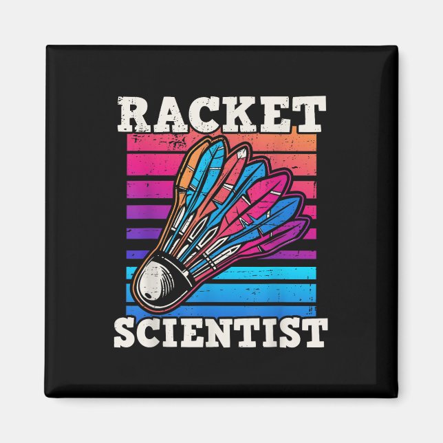 Shuttle Badminton Scientist Magnet (Framsidan)
