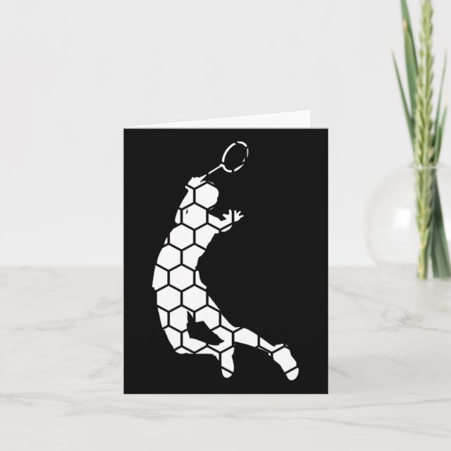 Shuttle Badminton Squash Badminton Player Kort (Framsida)