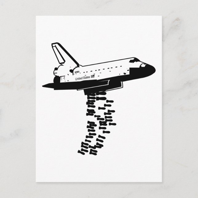 Shuttle Bomber Vykort (Framsida)