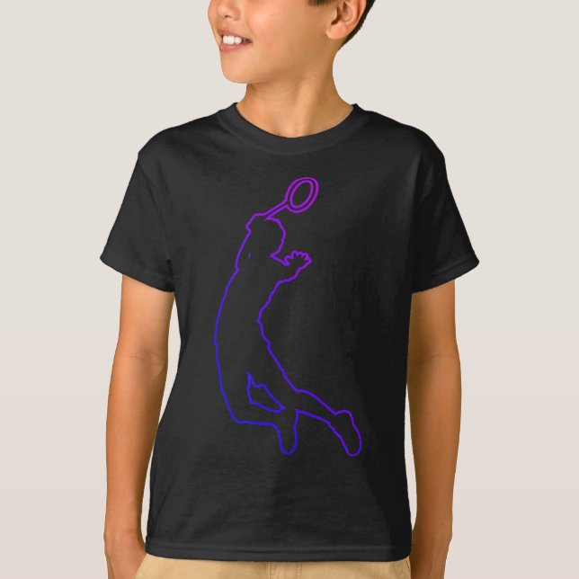 Shuttle Dam Herr Squash Badminton  T Shirt (Framsida)
