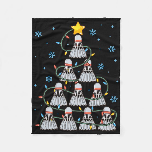 Shuttle Graphic Badminton Player Shirt Kristus Fleecefilt (Framsidan)