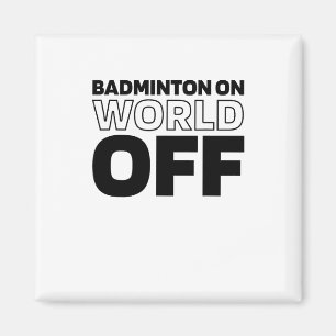 Shuttle Racket - Court Racquet Badminton World Magnet