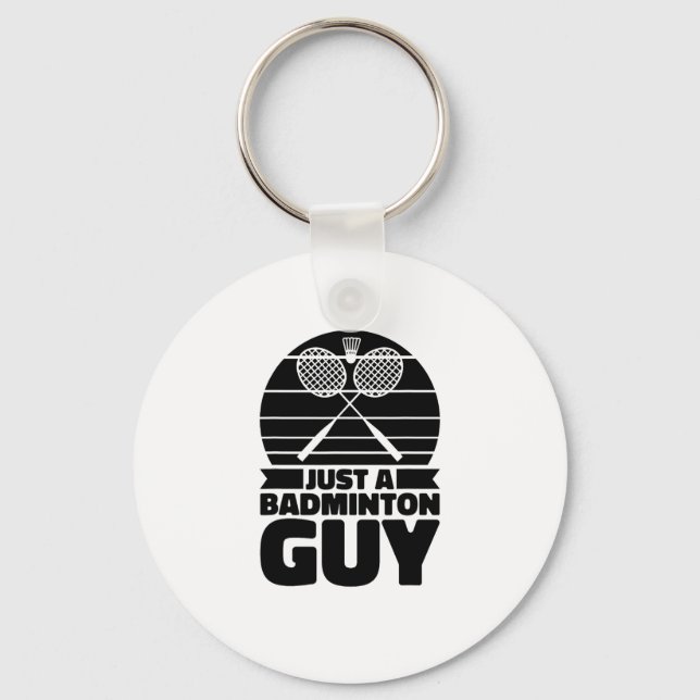 Shuttle Racquet Court Racket - Team bara a Badmint Nyckelring (Framsida)