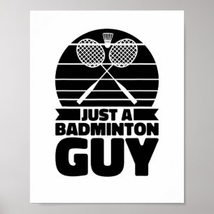 Shuttle Racquet Court Racket - Team bara a Badmint Poster