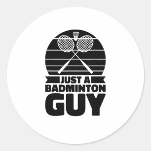 Shuttle Racquet Court Racket - Team bara a Badmint Runt Klistermärke