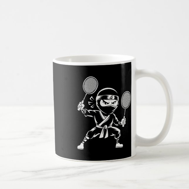 Shuttle Racquet Racket - Team Player Dminton Ninja Kaffemugg (Höger)