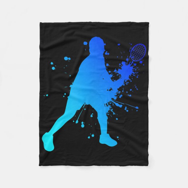 Shuttle Squash Badminton Player Fleecefilt (Framsidan)
