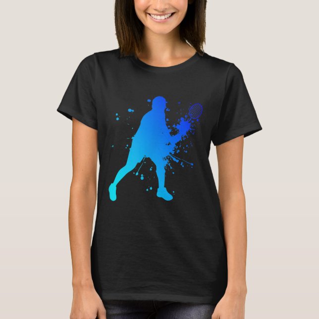 Shuttle Squash Badminton Player T Shirt (Framsida)