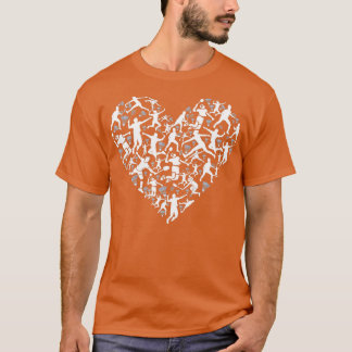Shuttlecock As Heart Badminton T Shirt