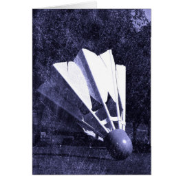 Shuttlecock deppighet hälsningskort