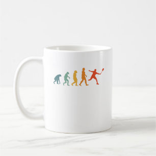Shuttlecock Evolution Retro Badminton Kaffemugg