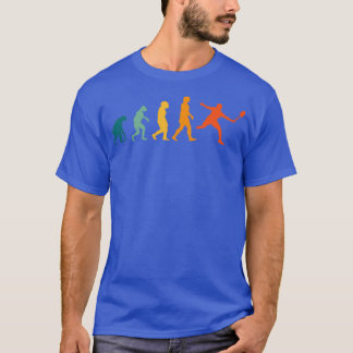 Shuttlecock Evolution Retro Badminton T Shirt