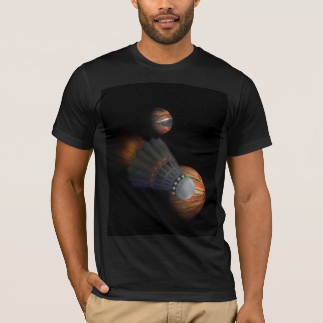 Shuttlecock Space Shuttle T Shirt (Framsida)