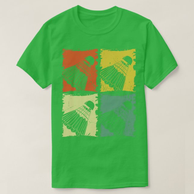Shuttlecocks Badminton Boll Badminton Player T Shirt (Design framsida)