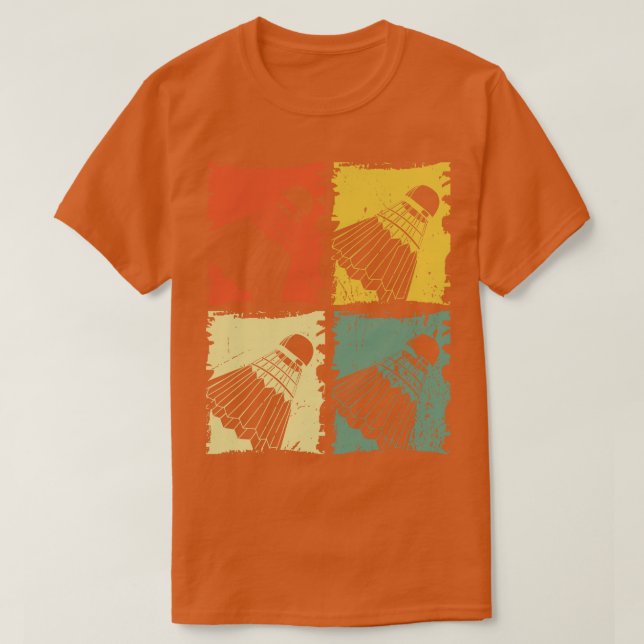 Shuttlecocks Badminton Boll Badminton Player T Shirt (Design framsida)