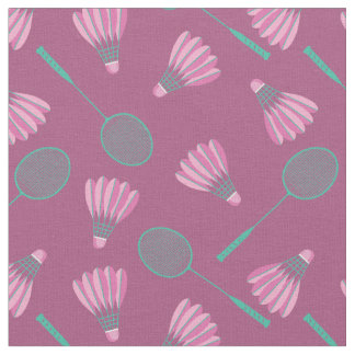 Shuttlecocks med badmintonrackets tyg