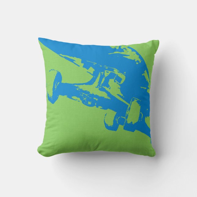 Shuvit Shove it Skateboard Pillow Grått Lt Blue Kudde (Framsida)