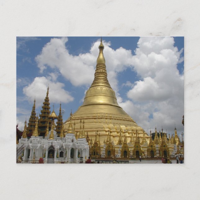 Shwe Dagon Pagoda Vykort (Framsida)