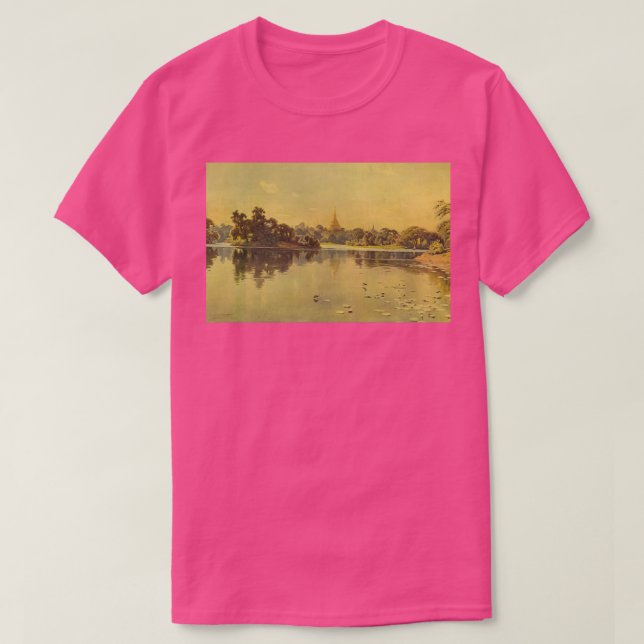 Shwe Dagon Shwedagon Pagoda från Dalhousie Par T Shirt (Design framsida)