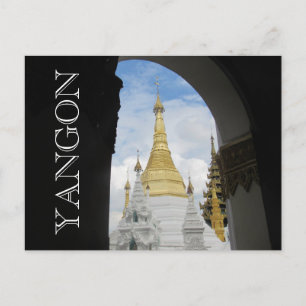 shwedagon golden arch vykort