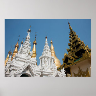Shwedagon Pagoda Exterior Poster