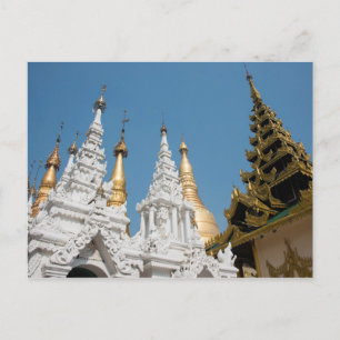 Shwedagon Pagoda exteriör Vykort