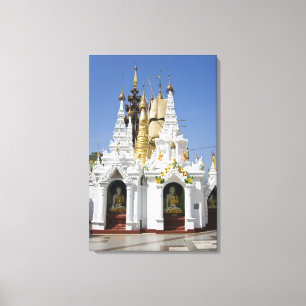 Shwedagon Pagoda (Paya), stor tempelplats som 2 Canvastryck