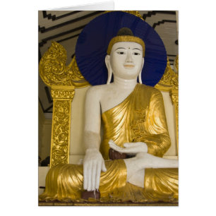 Shwedagon Pagoda (Paya), stor tempelplats som 3 Hälsningskort