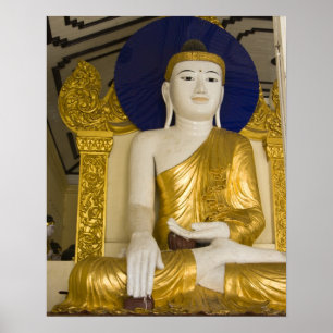 Shwedagon Pagoda (Paya), stor tempelplats som 3 Poster