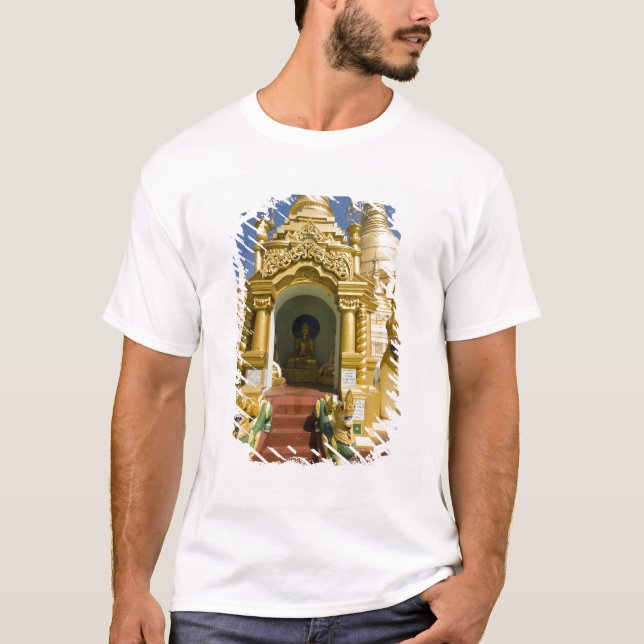 Shwedagon Pagoda (Paya), stor tempelplats som 4 T-shirt (Framsida)
