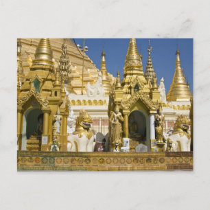 Shwedagon Pagoda (Paya), stort tempelområde som Vykort