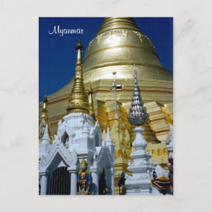 shwedagon pagoda vykort
