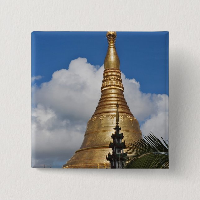 Shwedagon Pagoda, Yangon, Myanmar Knapp (Framsida)