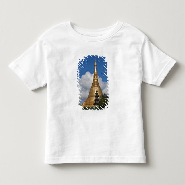 Shwedagon Pagoda, Yangon, Myanmar Tee Shirt (Framsida)