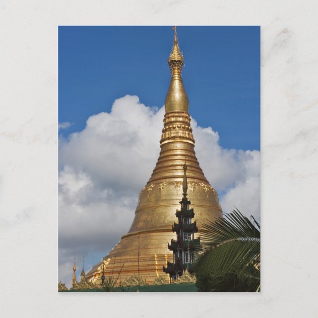 Shwedagon Pagoda, Yangon, Myanmar Vykort (Framsida)