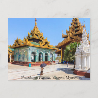 Shwedagon Pagoda, Yangon, Myanmar. Vykort