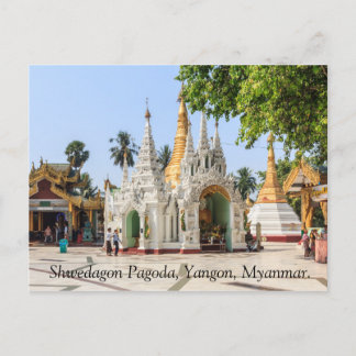 Shwedagon Pagoda, Yangon, Myanmar. Vykort
