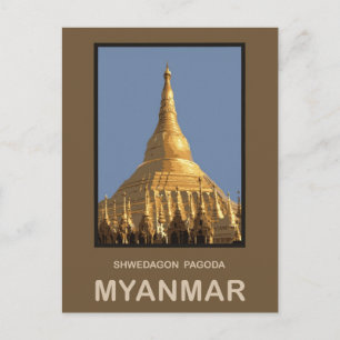 Shwedagon Pagoda Yangon Myanmar Vykort