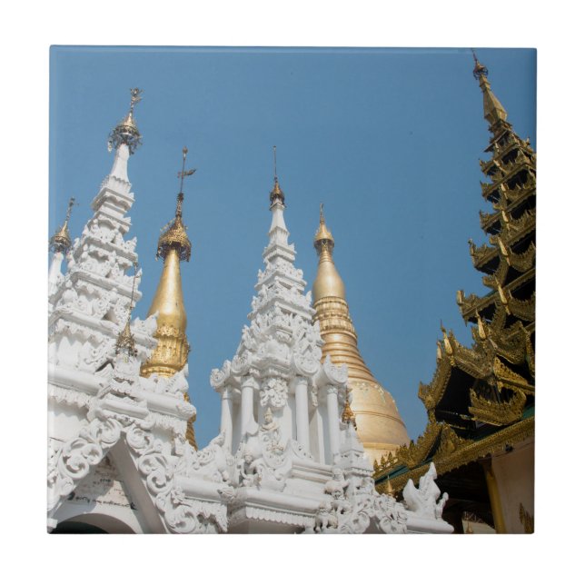 Shwedagon Pagodas exteriör Kakelplatta (Framsidan)
