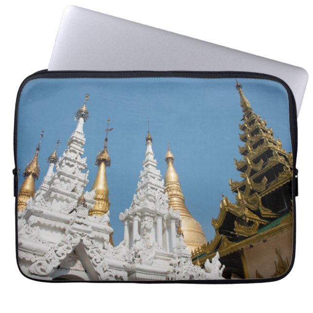 Shwedagon Pagodas exteriör Laptop Fodral (Framsidan)