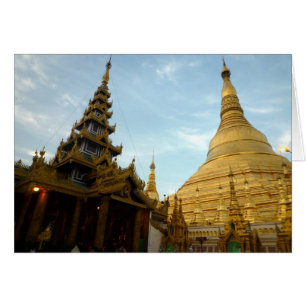 shwedagon pagodas hälsningskort