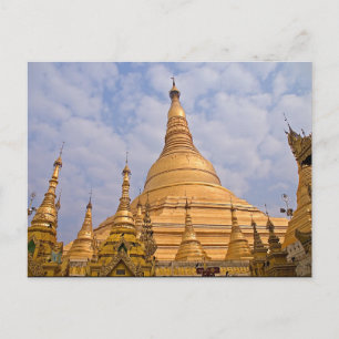 Shwedagon Paya Postcard Vykort
