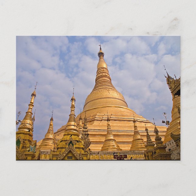Shwedagon Paya Postcard Vykort (Framsida)