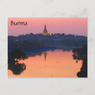 Shwedagon sunset vykort