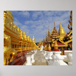 Shwezigon Pagoda-komplex i Bagan (Pagan), Poster